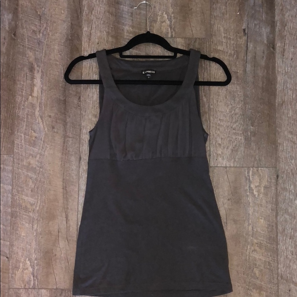 Express gray tank top